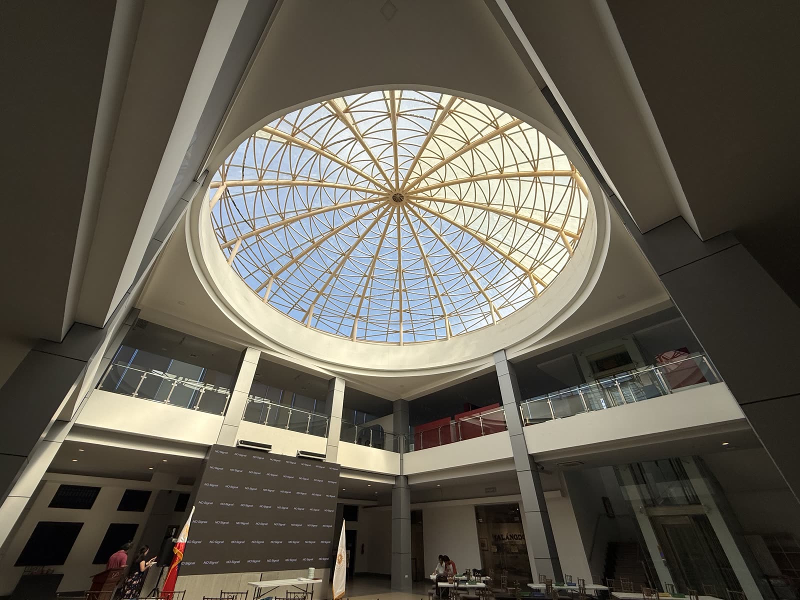 The glass dome atrium inside the National Museum of Iloilo, where the sketchmeet was held
